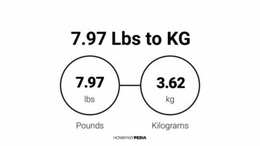 7.97 Lbs to KG