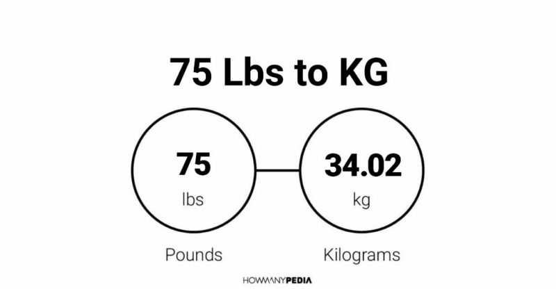 To 75 kg pounds Kg to