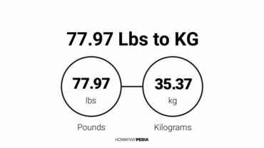 77.97 Lbs to KG