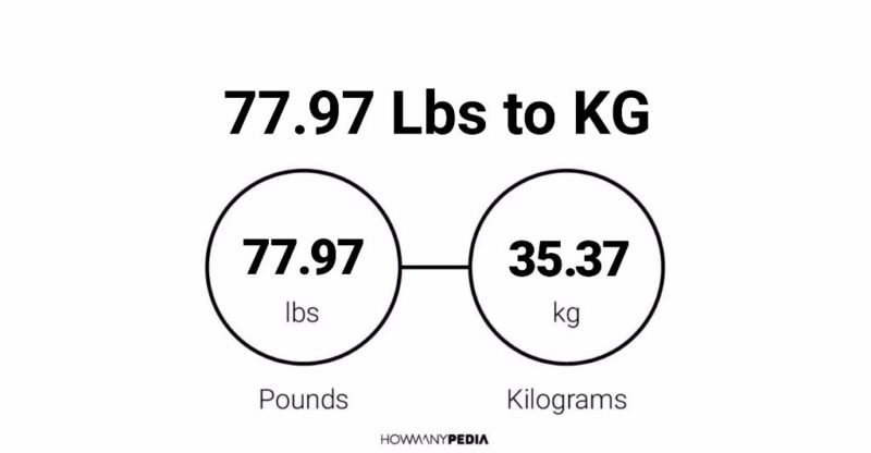 77.97 Lbs to KG