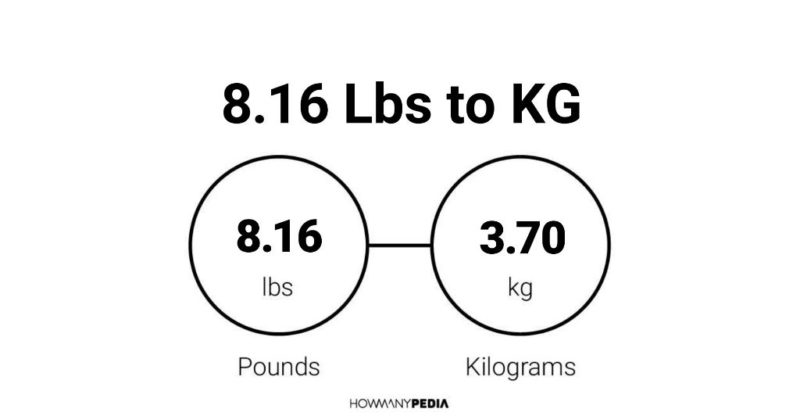 8.16 Lbs to KG