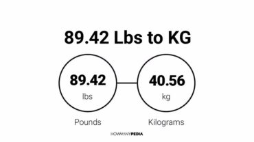 89.42 Lbs to KG