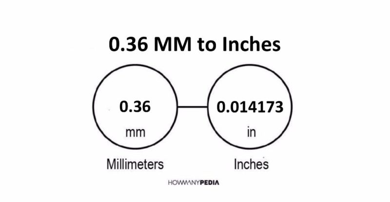 0.36 MM to Inches