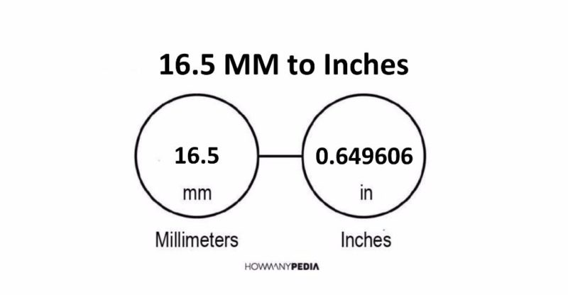 16.5 MM to Inches - Howmanypedia.com