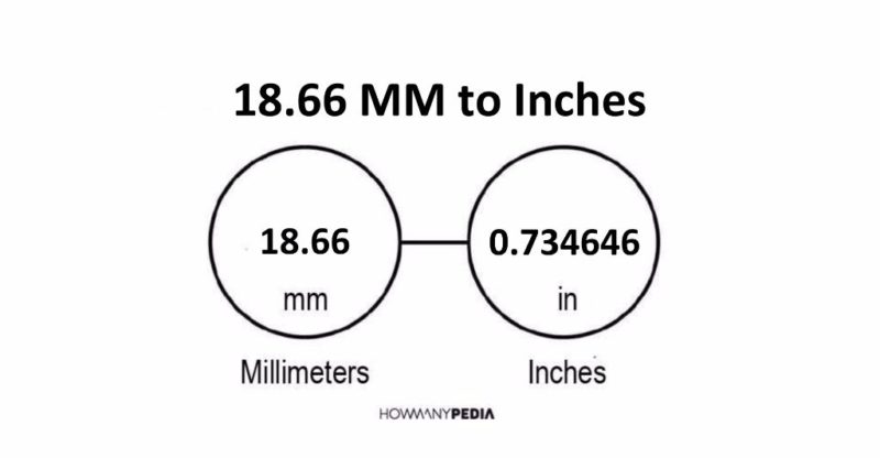18.66 MM to Inches