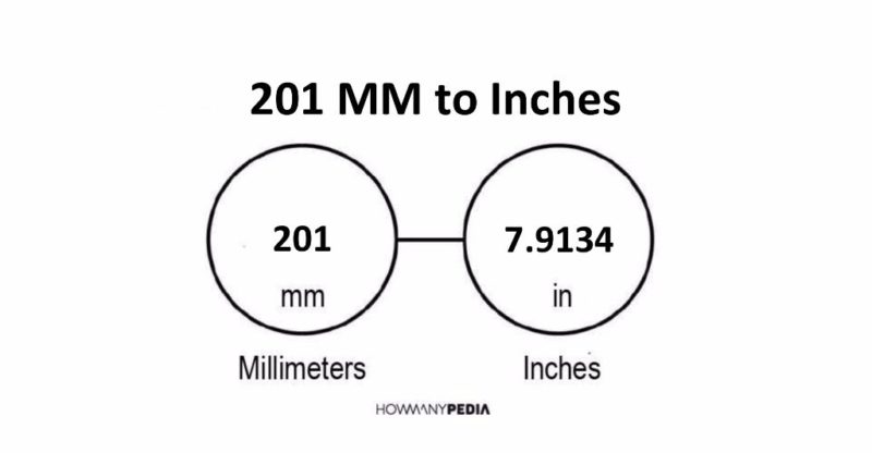 201 MM to Inches