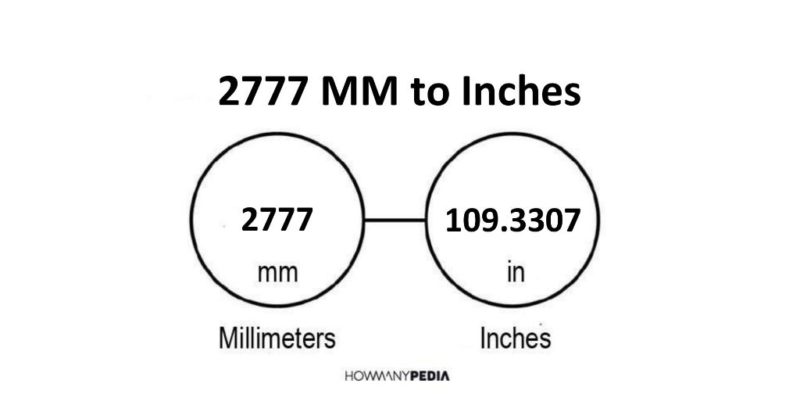 2777 MM to Inches