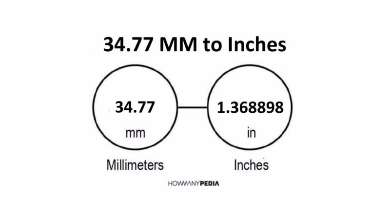 34.77 MM to Inches