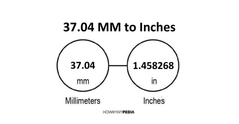 37.04 MM to Inches