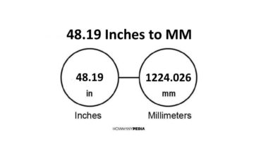 48.19 Inches to MM