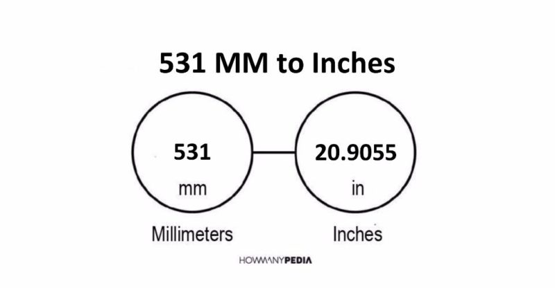531 MM to Inches