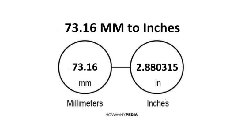 73.16 MM to Inches