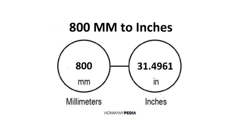 800 MM to Inches