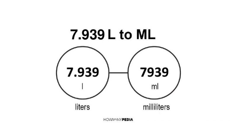 7.939 L to mL - Howmanypedia.com
