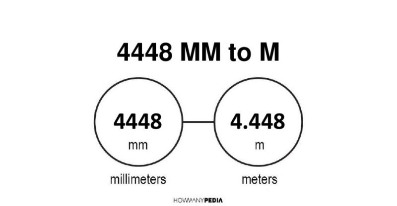 4448 mm to m