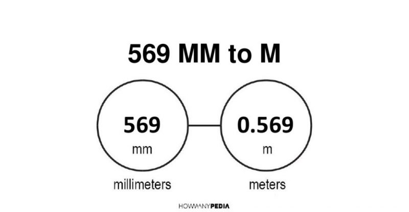 569 mm to m