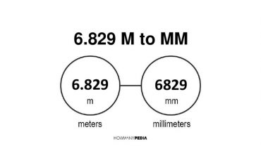 6.829 m to mm