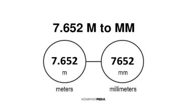 7.652 m to mm