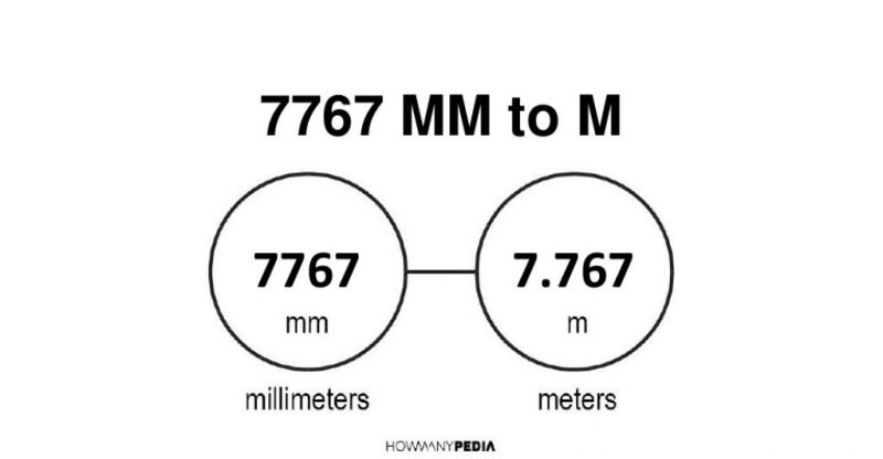 7767 mm to m
